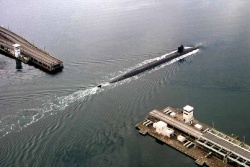 Ядерный флот США - атомная подводная лодка класса Ohio. Фото с сайта submarinehistory.com