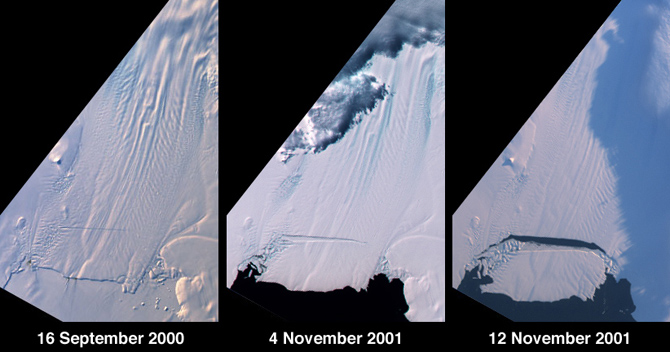 Таяние ледников. Фото из космоса 5