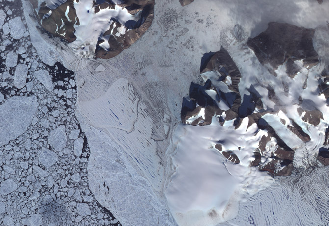 Таяние ледников. Фото из космоса 6